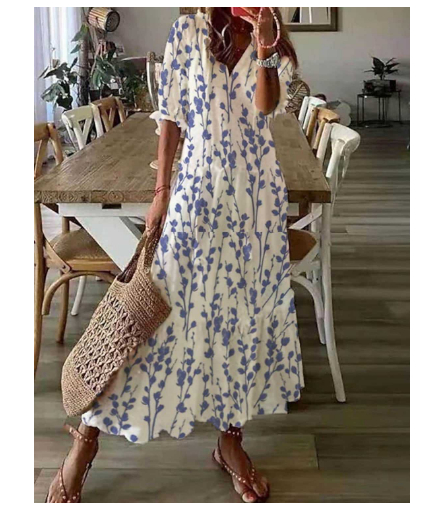 Dianna - Sukienka zakrywająca brzuch inspirowana stylem bohemy