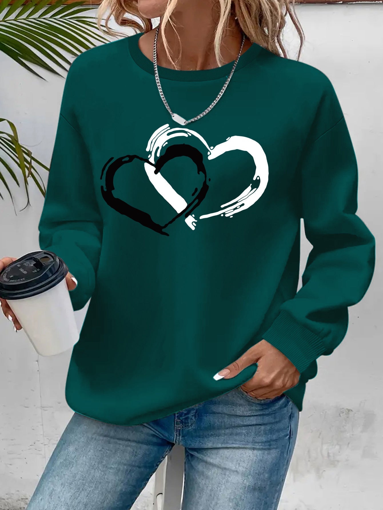 Sharyn - Elegancki sweter z sercem