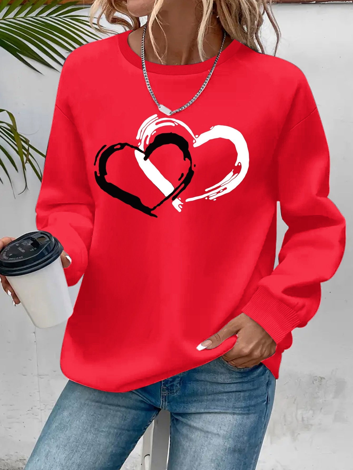 Sharyn - Elegancki sweter z sercem