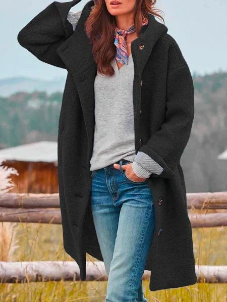 Audrey - Przytulna kurtka outdoorowa zapinana na guziki