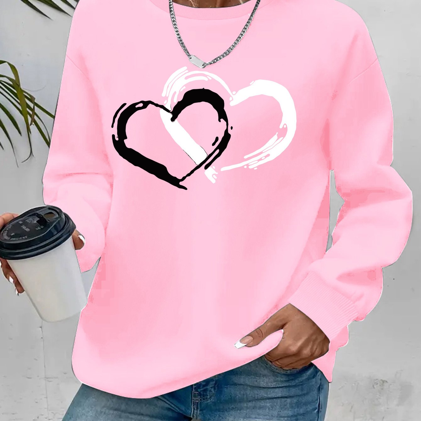 Sharyn - Elegancki sweter z sercem