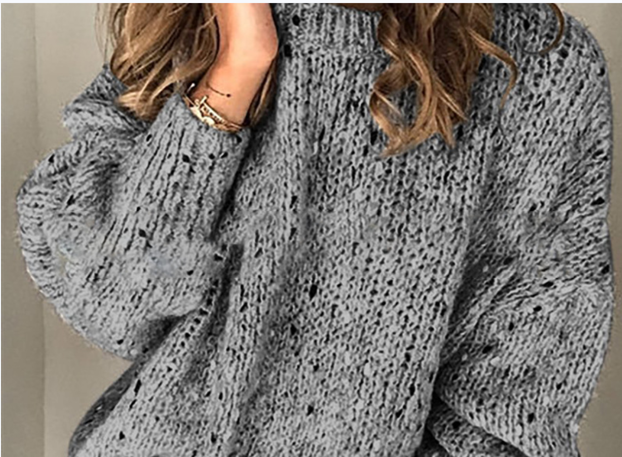 Ayla - Retro Solid Color Sweater