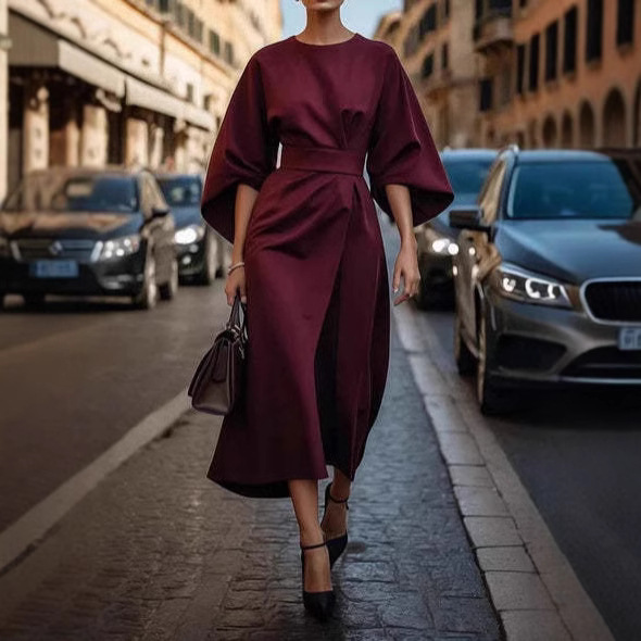 Victoria - Elegancka sukienka z rękawami