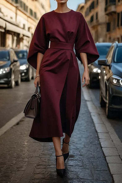 Victoria - Elegancka sukienka z rękawami