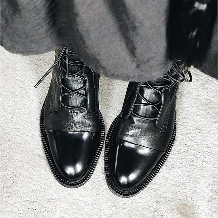 Harper - Lace-Up Heeled Boots
