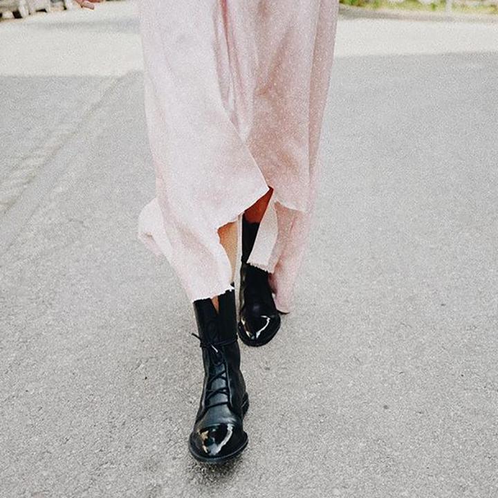 Harper - Lace-Up Heeled Boots