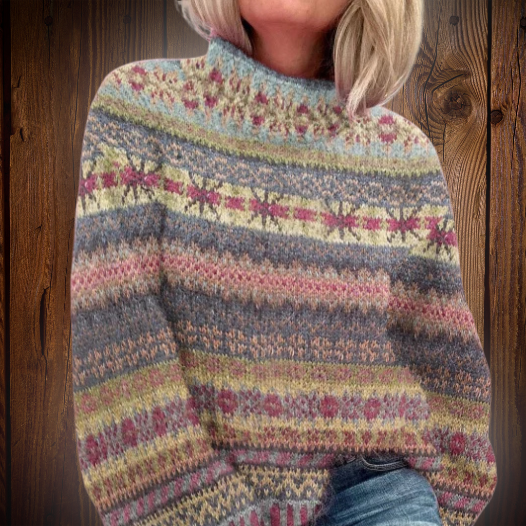 Alina - Cozy Printed Sweater