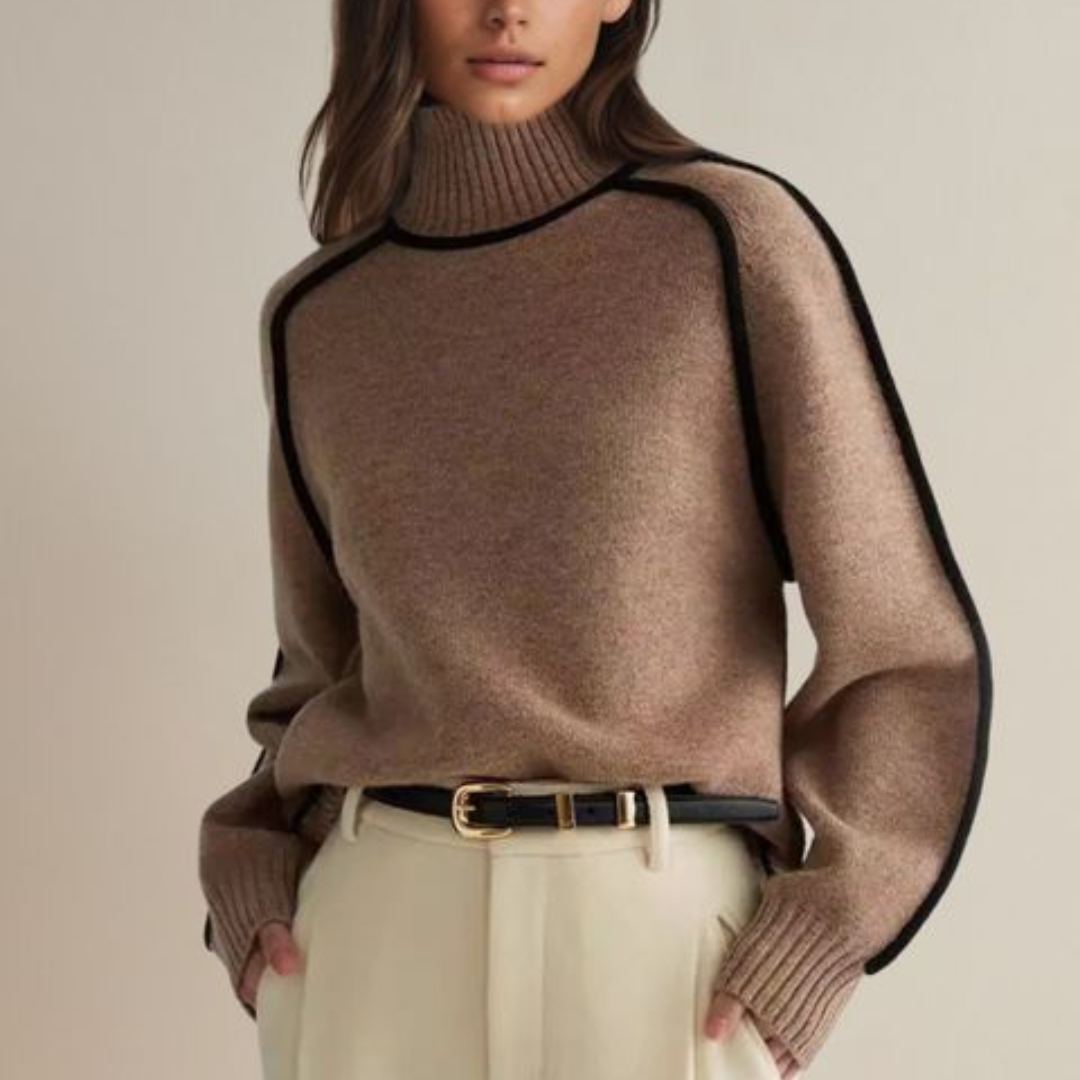 Claire - Elegancki sweter z golfem
