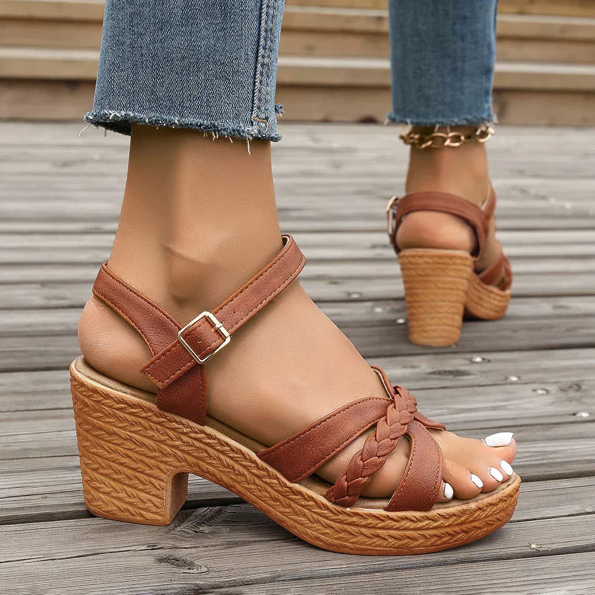 Avoralis™| Orthopedic Mid Heel Sandals