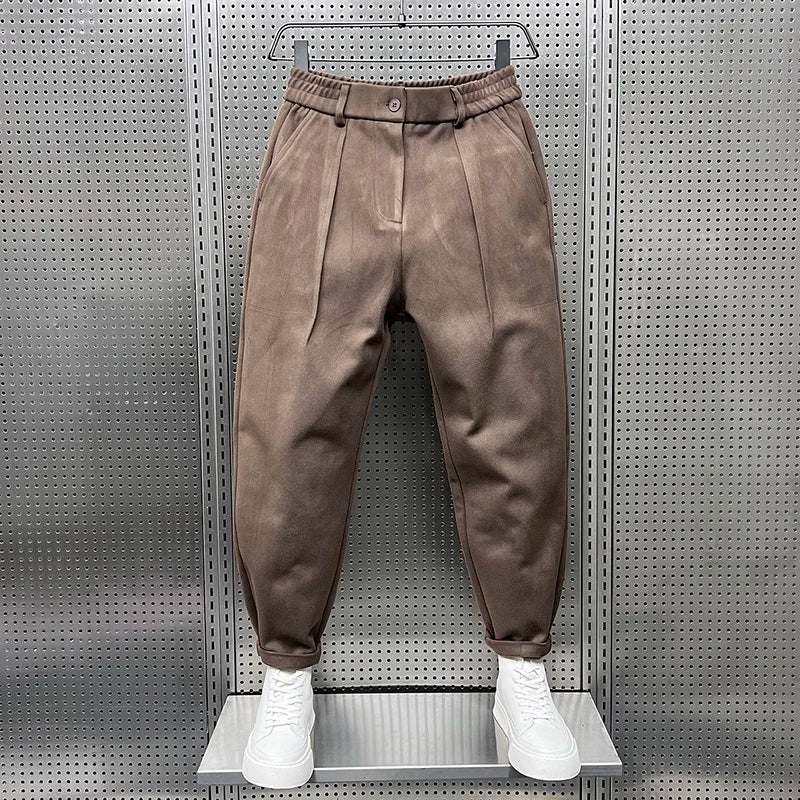 Matheo – eleganckie spodnie w cętki