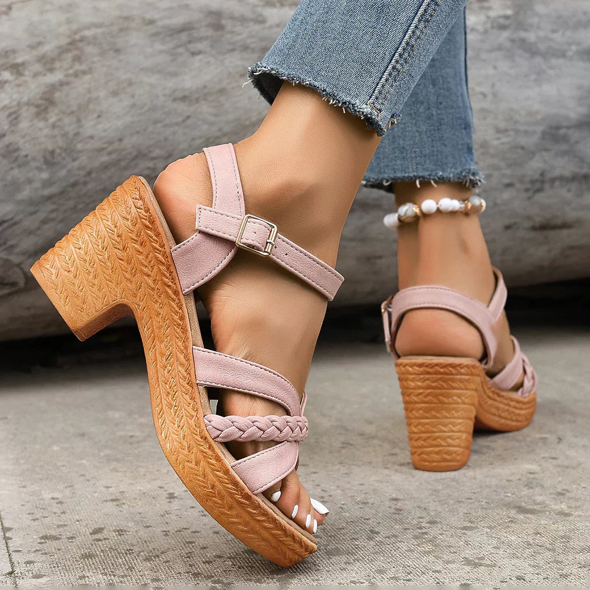 Avoralis™| Orthopedic Mid Heel Sandals