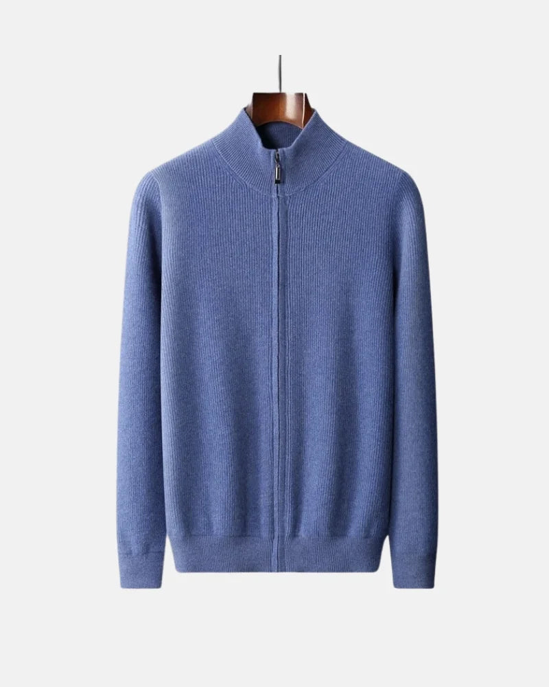Sweter zapinany na zamek błyskawiczny Charles