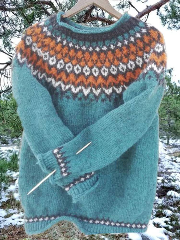 Sienna - Round Neck Thick Sweater