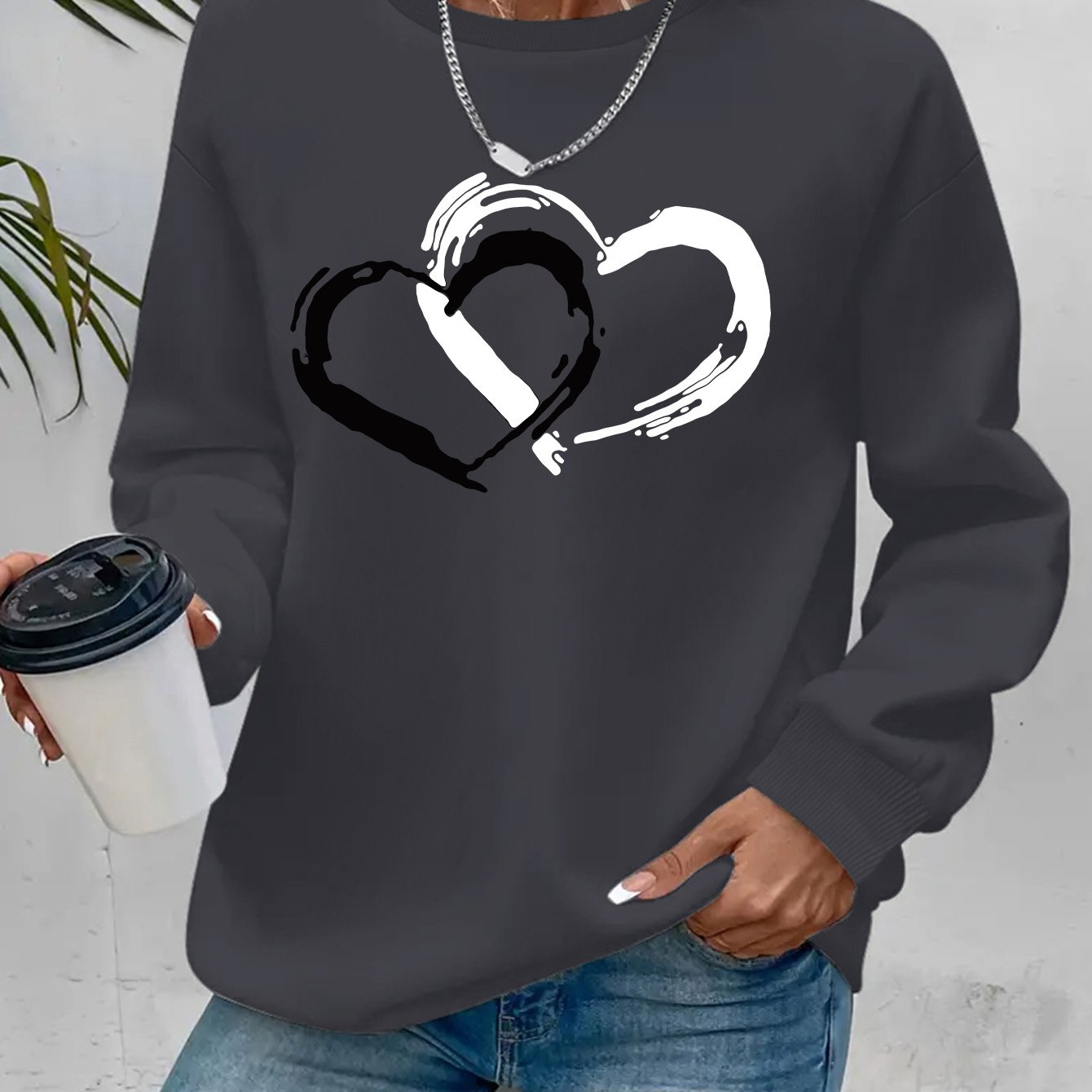Sharyn - Elegancki sweter z sercem