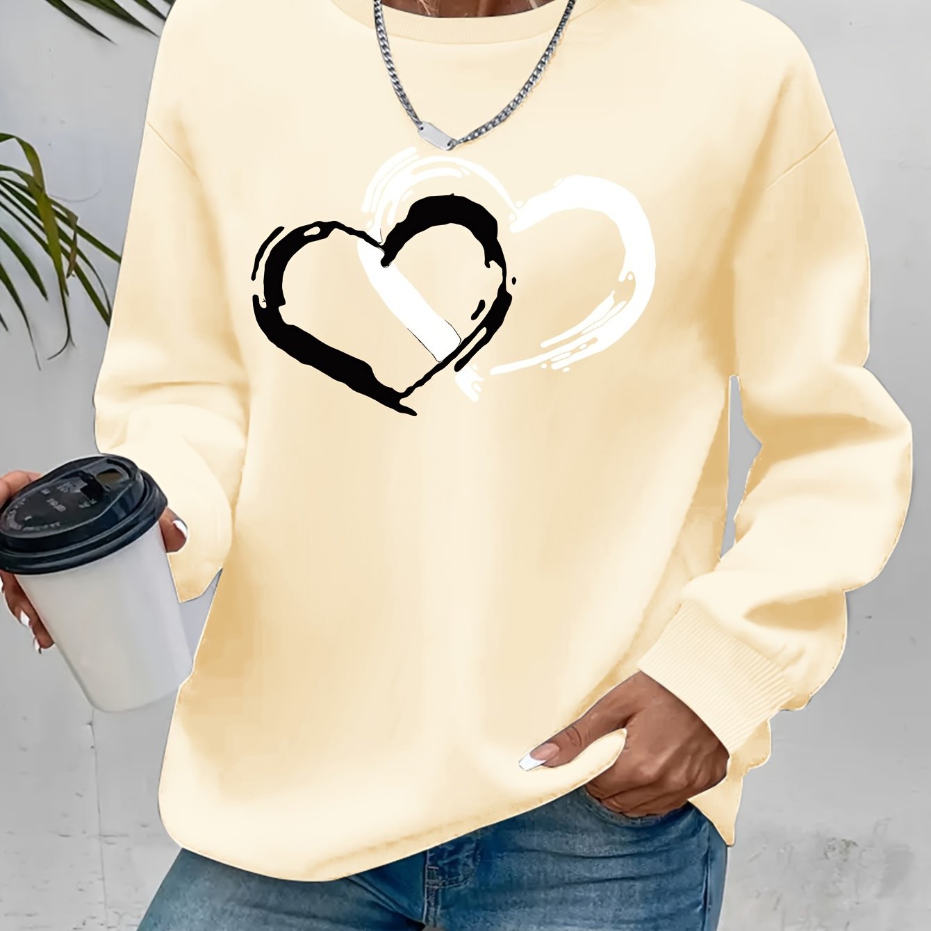 Sharyn - Elegancki sweter z sercem