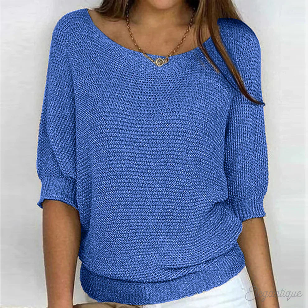 Luigia – Elegancki sweter z dzianiny