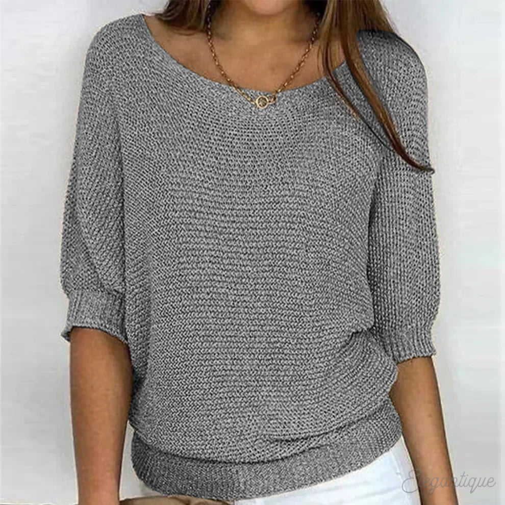 Luigia – Elegancki sweter z dzianiny