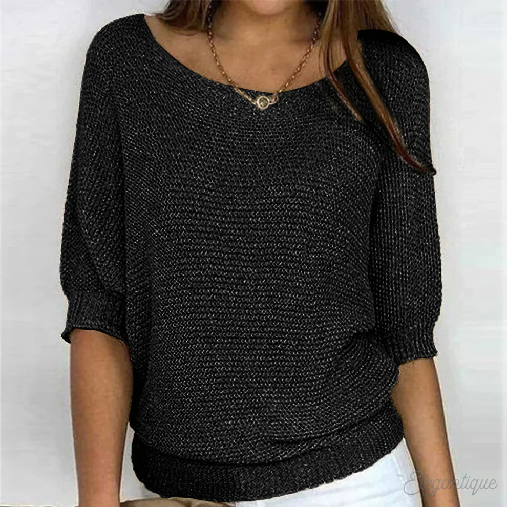 Luigia – Elegancki sweter z dzianiny