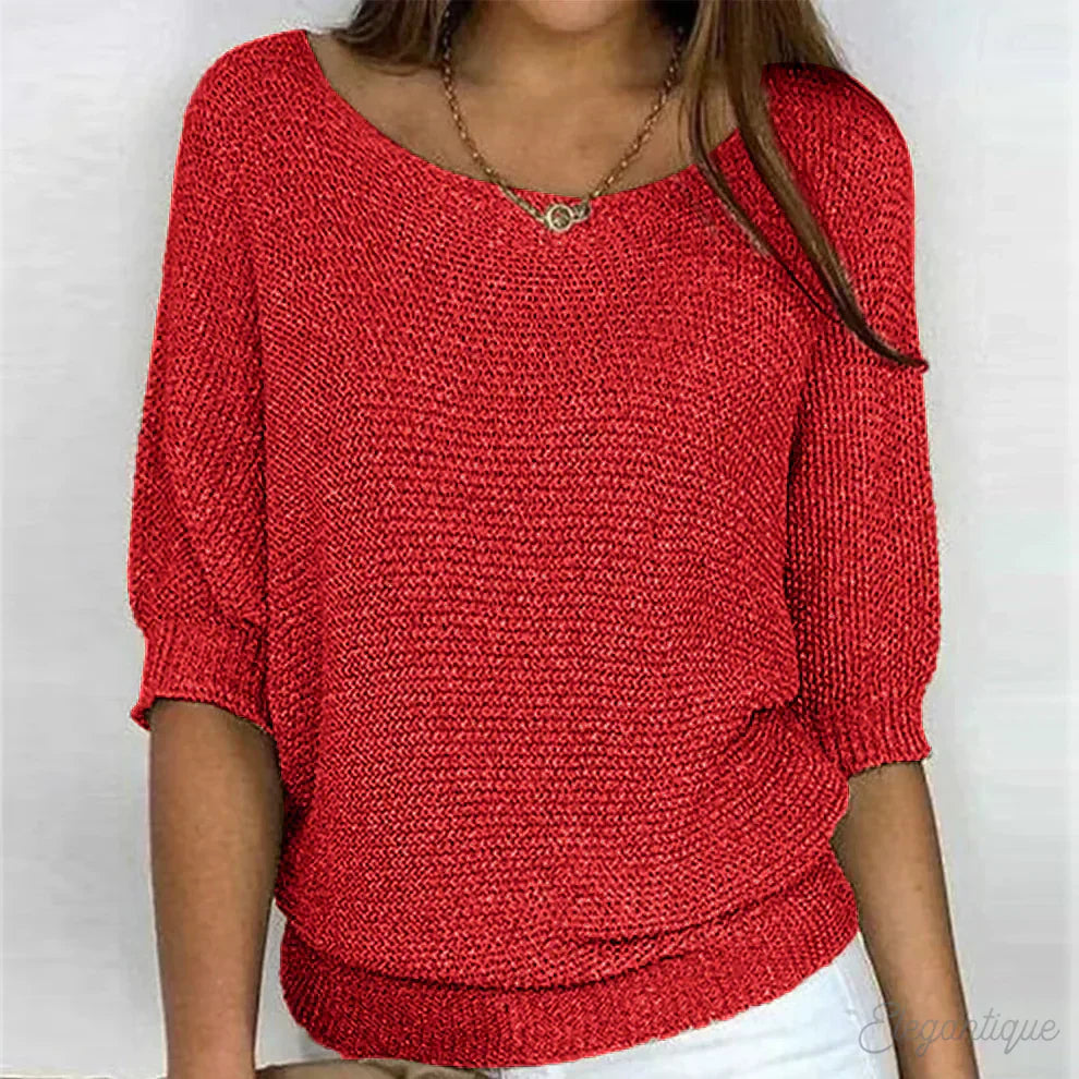 Luigia – Elegancki sweter z dzianiny