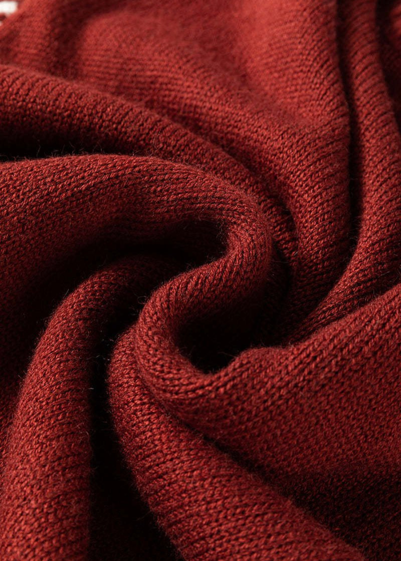 Marisa - Elegancki sweter z kontrastowymi elementami