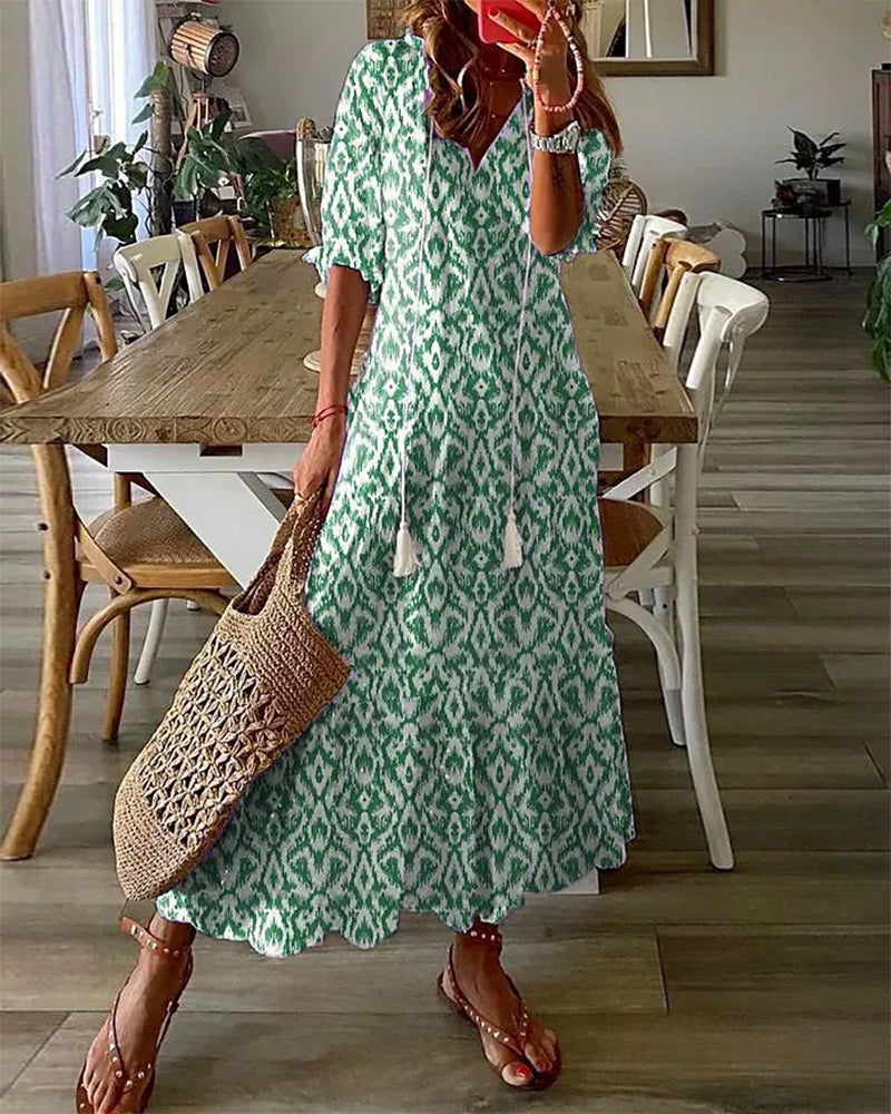 Diana -  Sukienka maxi w stylu bohemy