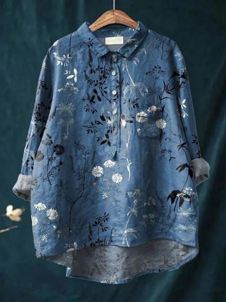 Lila - Elegancka bluzka w kwiaty