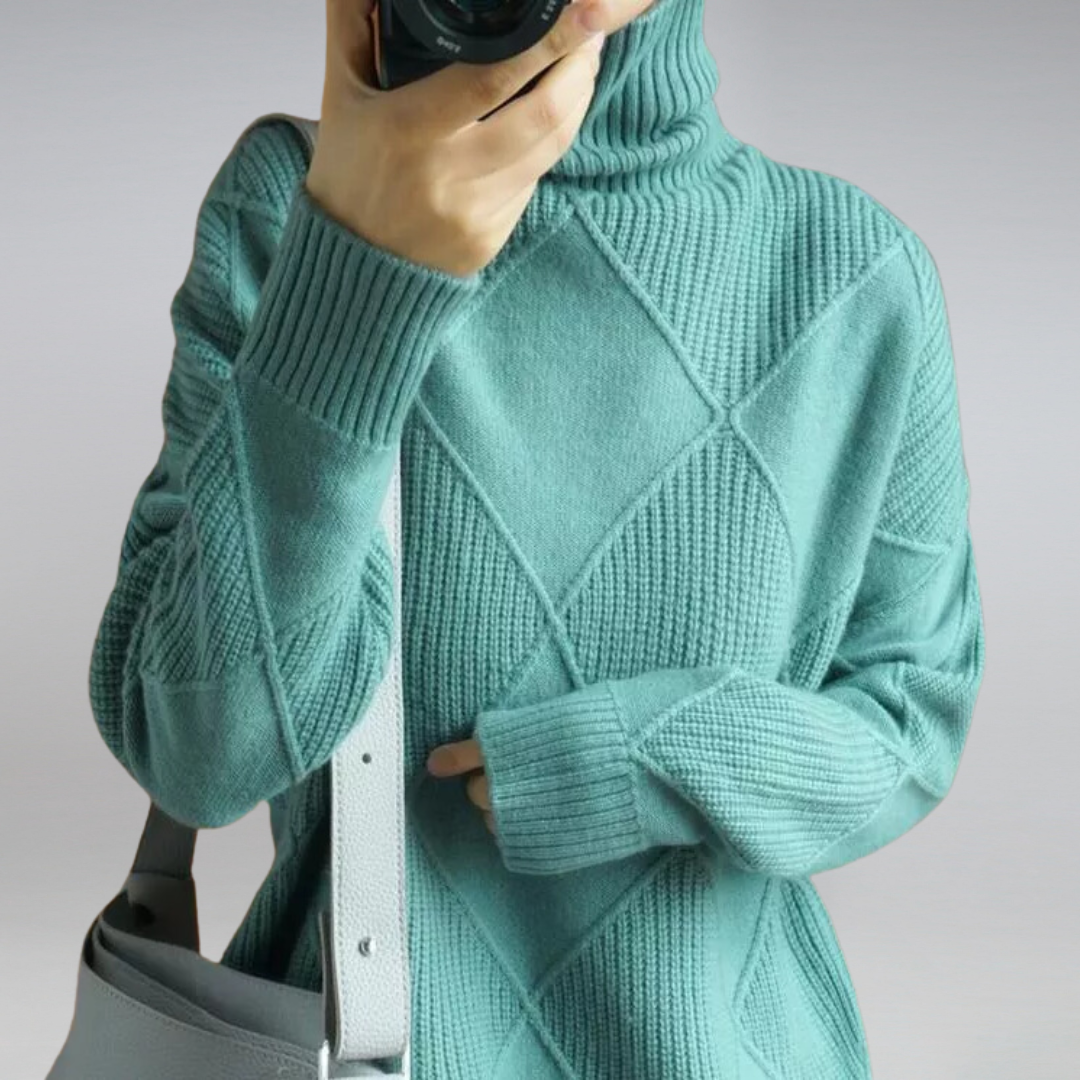 Chloe - Przytulny zimowy sweter z dzianiny