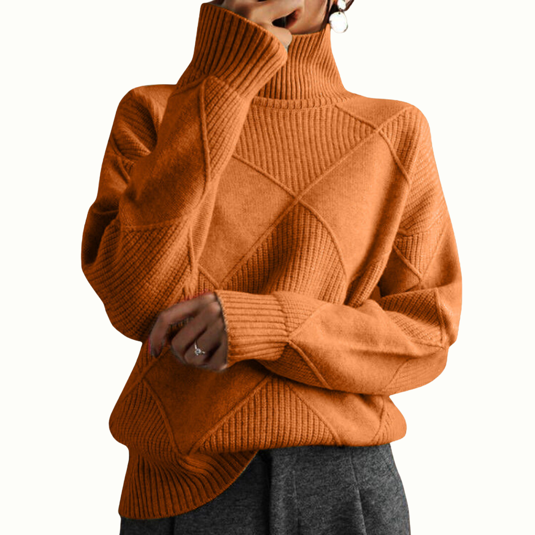 Chloe - Przytulny zimowy sweter z dzianiny