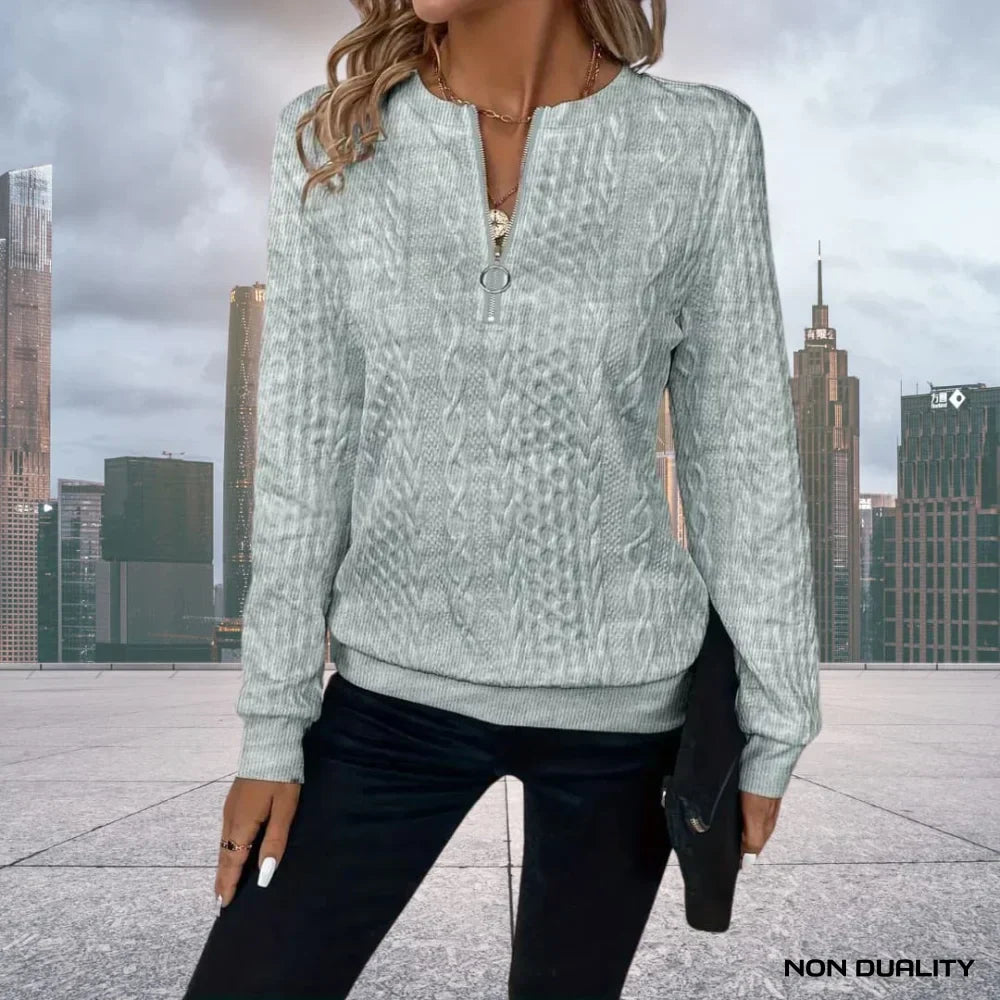 Sweter z zamkiem błyskawicznym