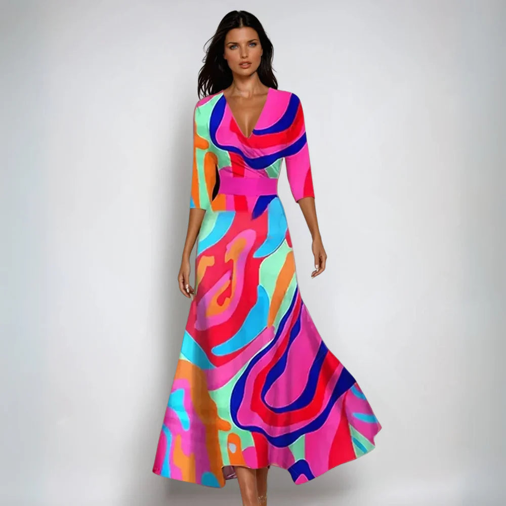 Elise™ - Elegancka sukienka w kwiaty, która doda Ci pewności siebie