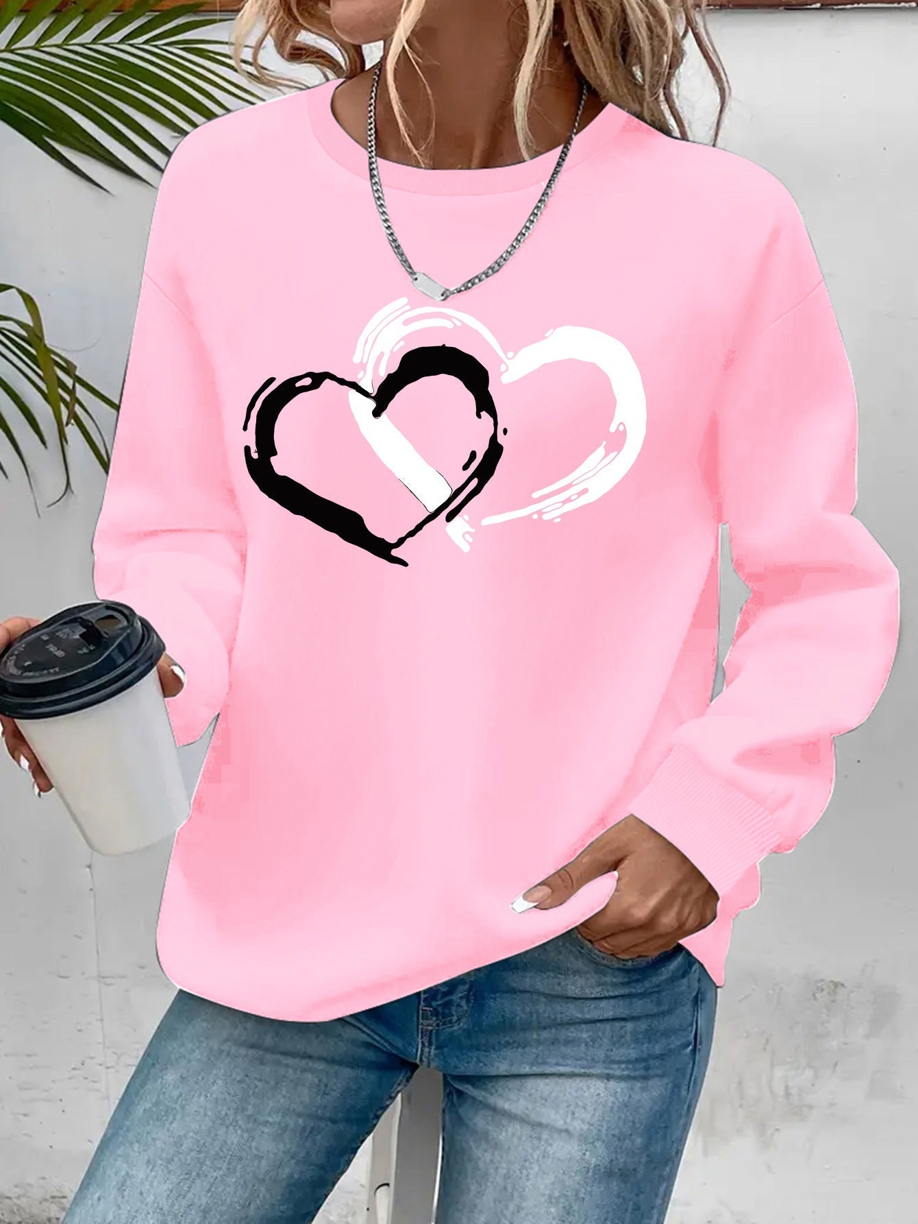 Sharyn - Elegancki sweter z sercem