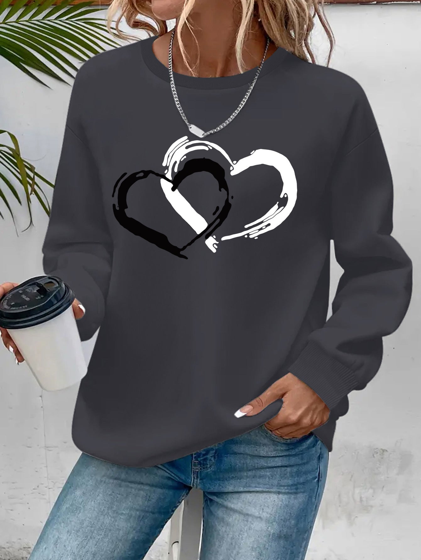 Sharyn - Elegancki sweter z sercem