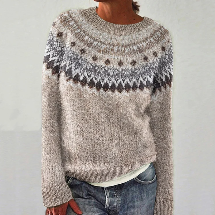 Cora - Crew Neck Casual Sweater