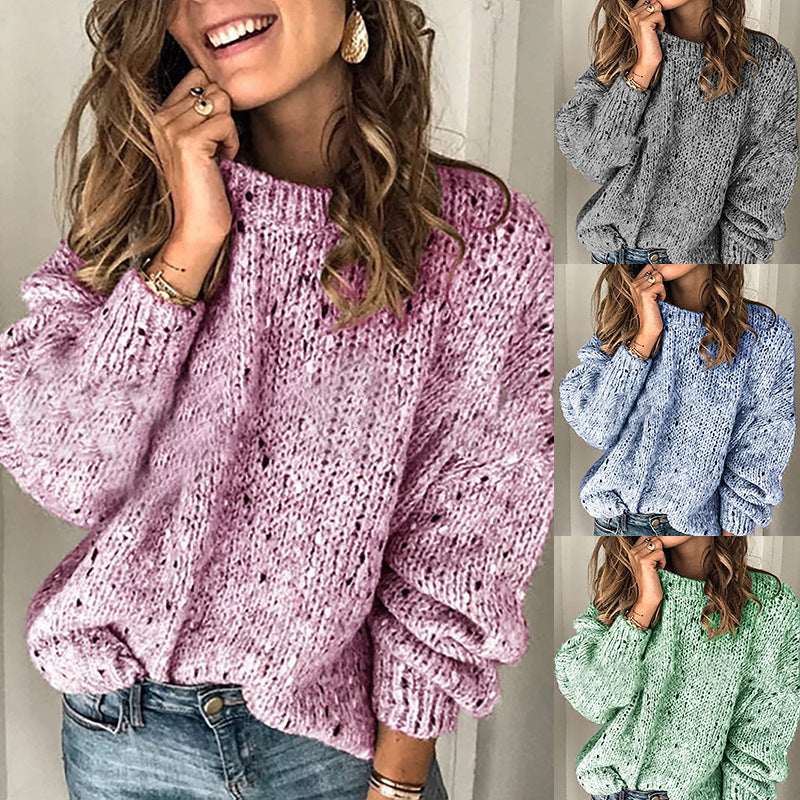 Ayla - Retro Solid Color Sweater