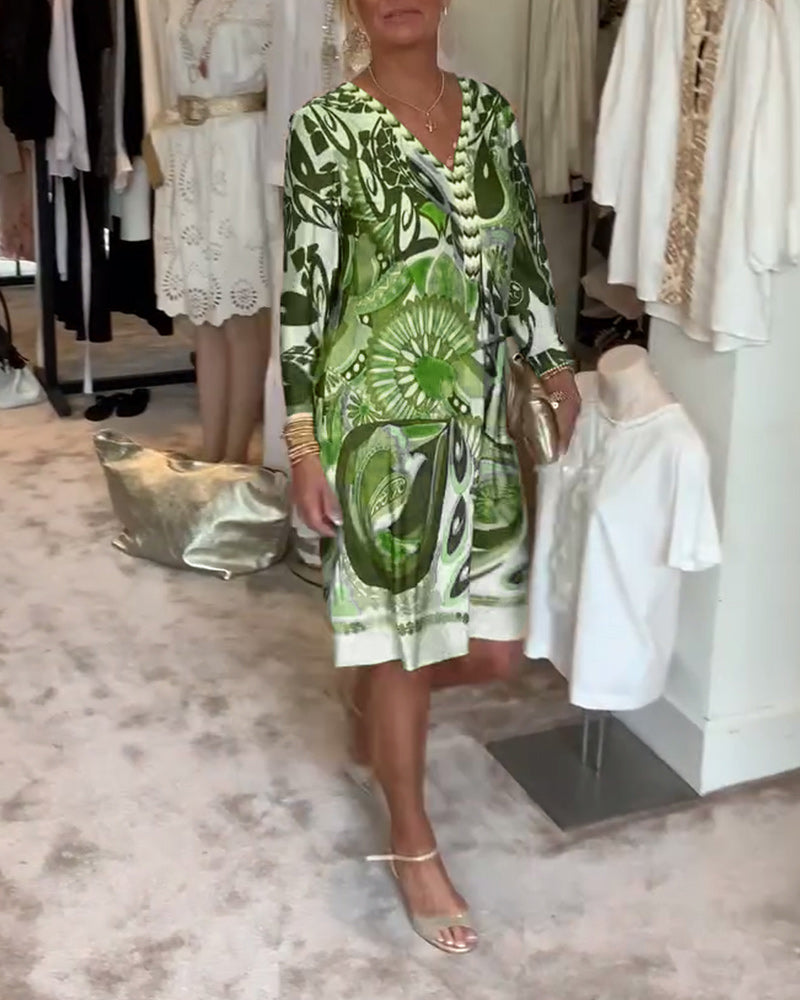 Mariane - Sukienka w kwiatowy wzór w stylu retro