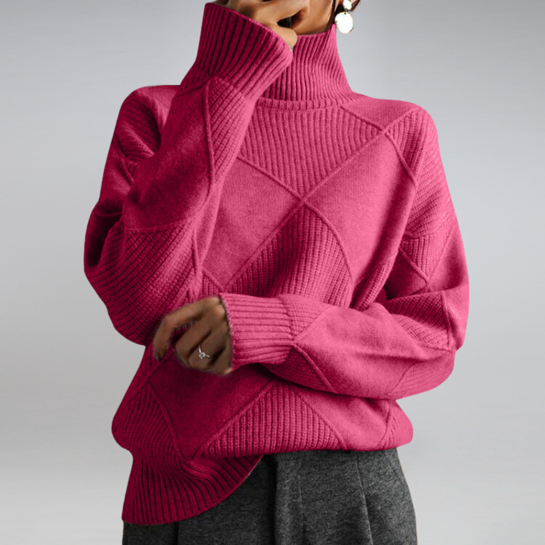 Chloe - Przytulny zimowy sweter z dzianiny