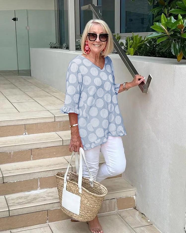 Evelyn - Klasyczny top w stylu vintage chic