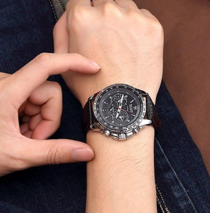 Luksusowy zegarek z mechanizmem kwarcowym klasy premium