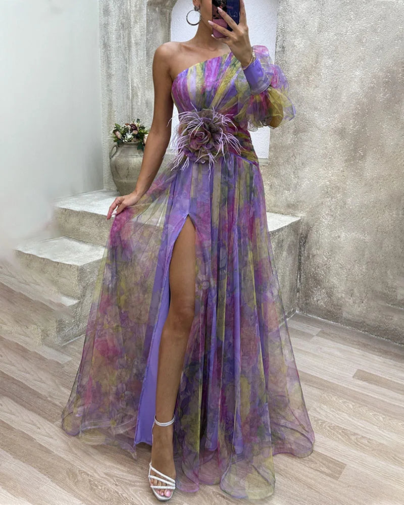 Cecelia - Elegancka sukienka z rozcięciem