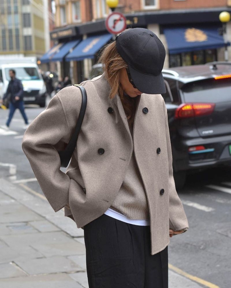 Anaia - Kurtka oversize w stylu francuskim