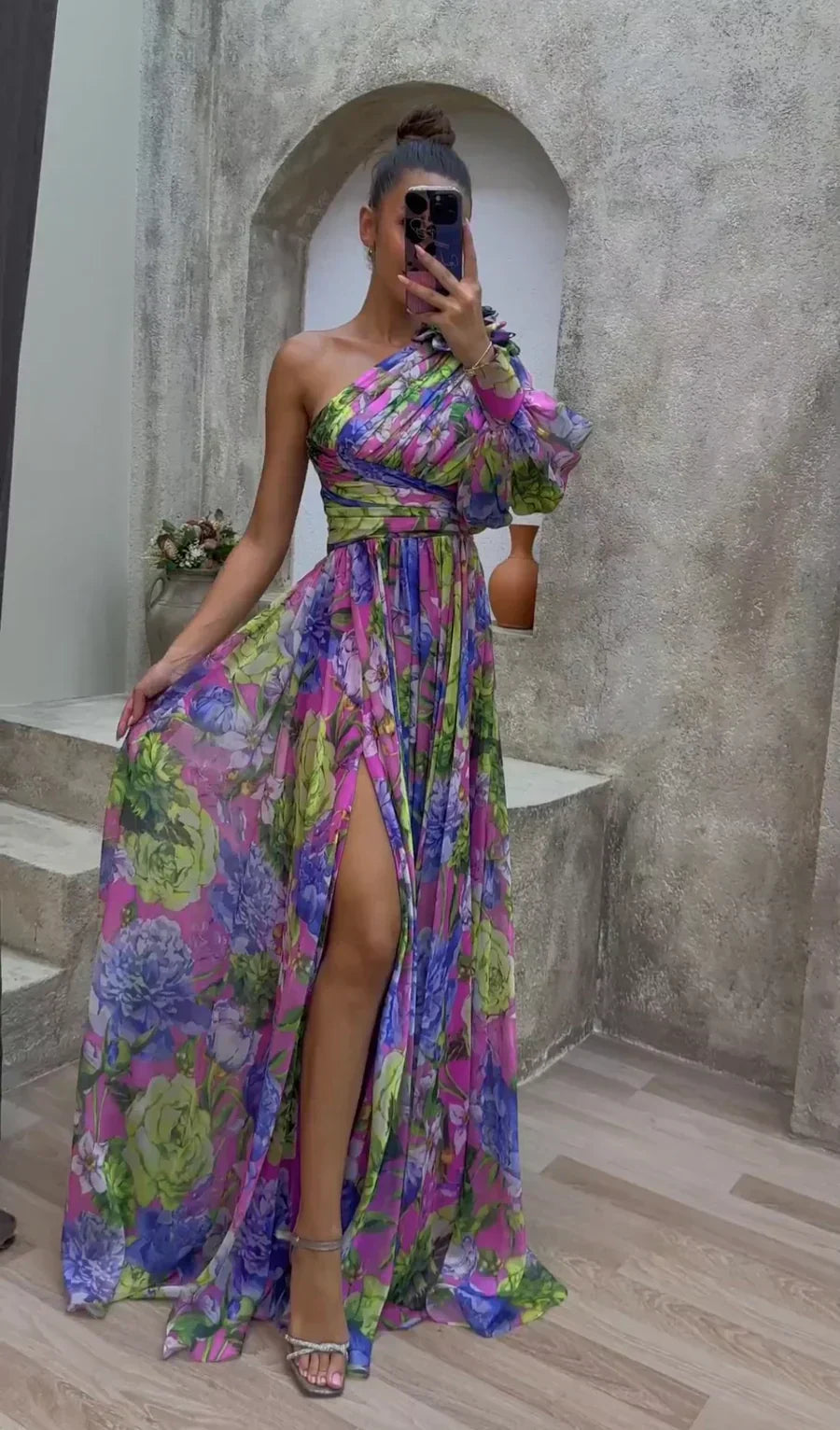 Mckenna - Promienna sukienka maxi
