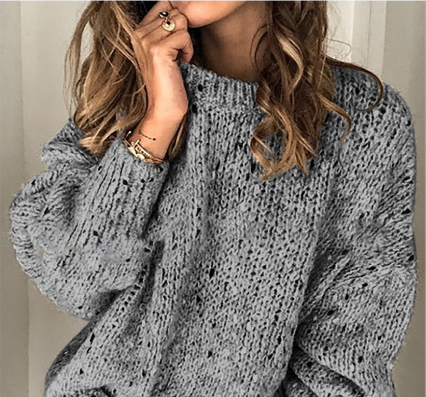 Ayla - Retro Solid Color Sweater