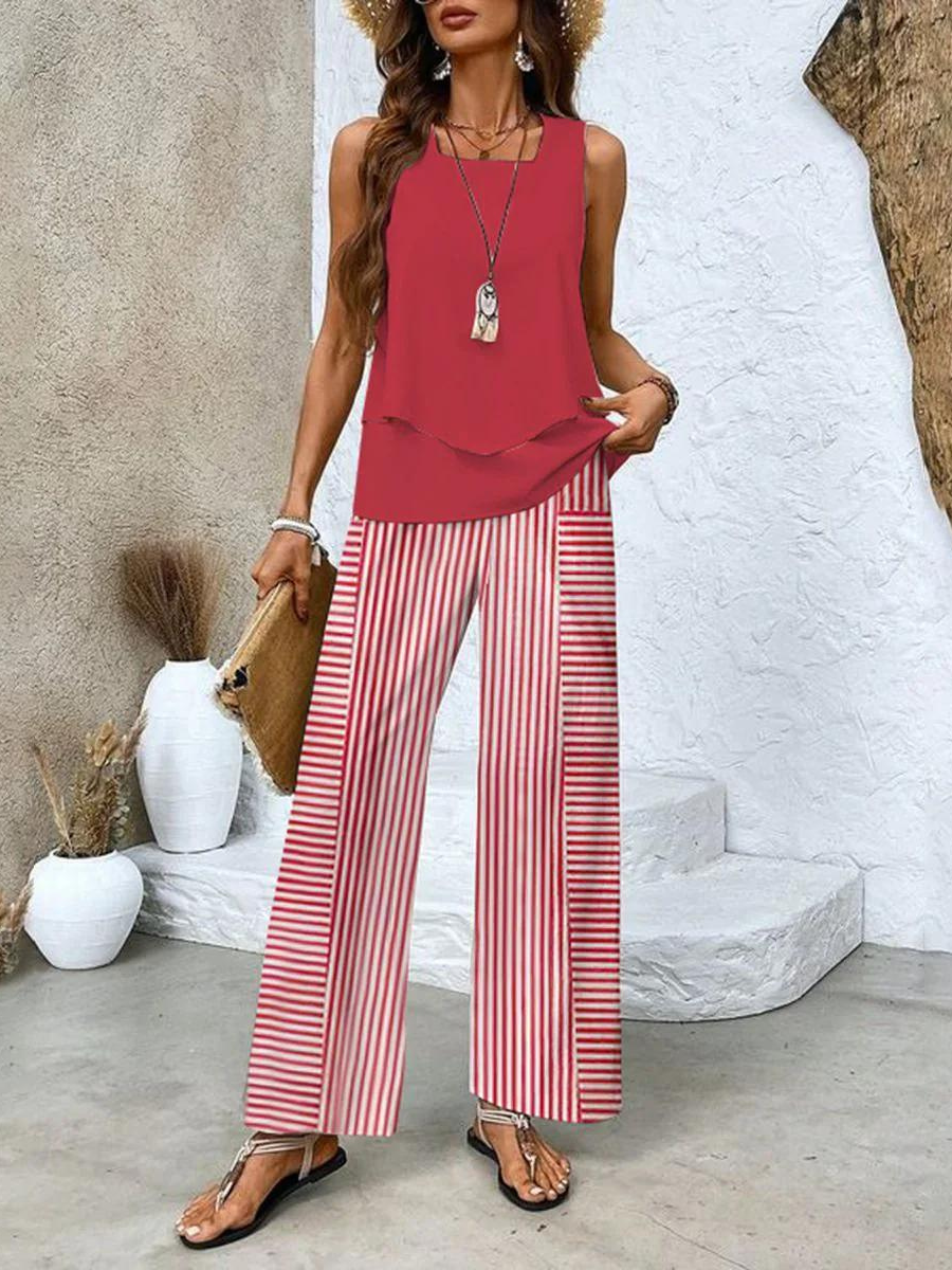 Elara - Sleeveless Summer Set