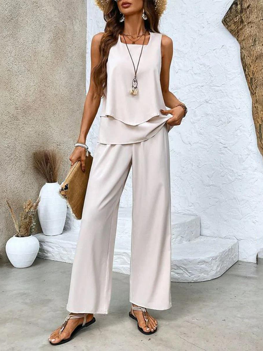 Elara - Sleeveless Summer Set