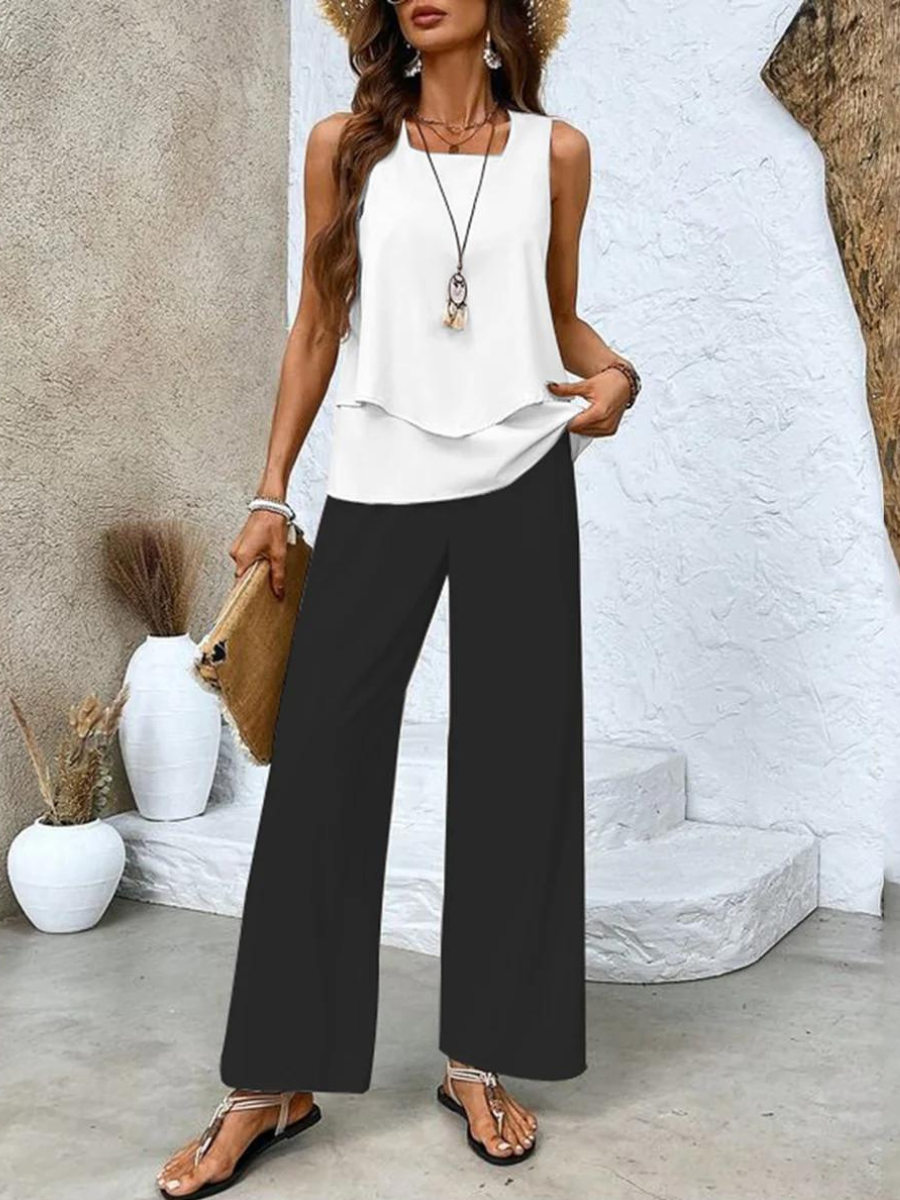 Elara - Sleeveless Summer Set