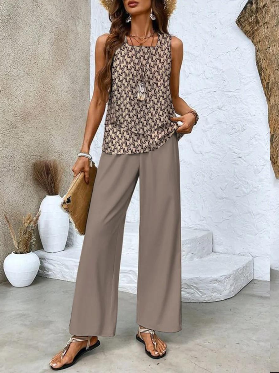 Elara - Sleeveless Summer Set