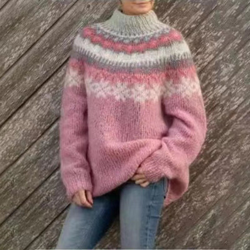 Lillian - Jacquard Vintage Print Sweater