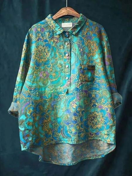 Lila - Elegancka bluzka w kwiaty