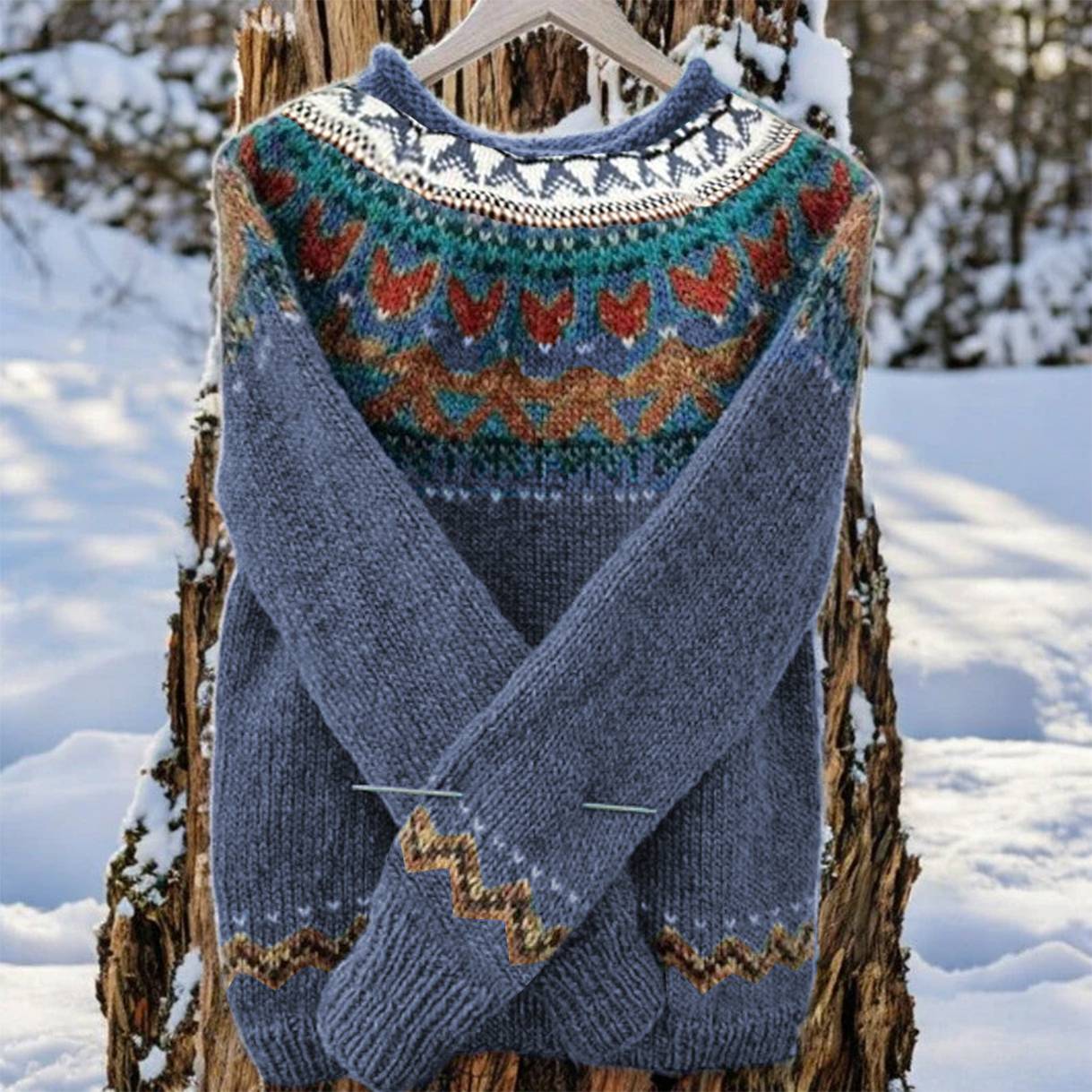 Melanie - Vintage Crew Neck Sweater