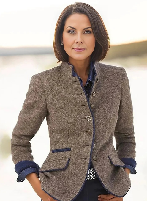 Mariska – Zimowy płaszcz wełniany